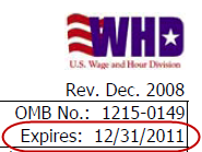 WH-347 form expired
